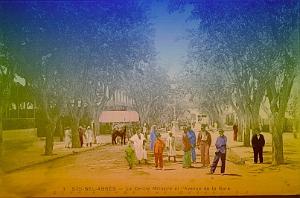 SIDI BEL ABBES CERCLE MILITAIRE ET AVENUE DE LA GARE